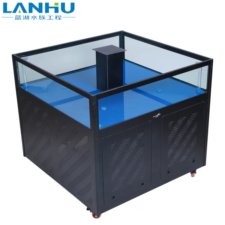 Manufacturer Custom-made Single layer Square King Crab Lobster Fish Tank Aquarium for Restaurant Supermarket Seafood Shop