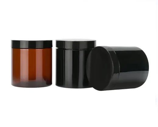 Factory Offer PET Empty Cosmetic Jars Plastic Cream Containers with Lid 50g 100g 150g 200g 250g 300g 400g 500g
