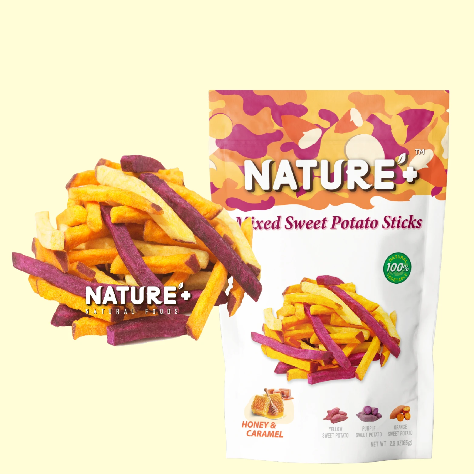 Аппетитные чипсы для сладкого картофеля, вакуумные жареные здоровые закуски, без добавления сахара, хороший источник волокна, Международный экспортный качественный бренд