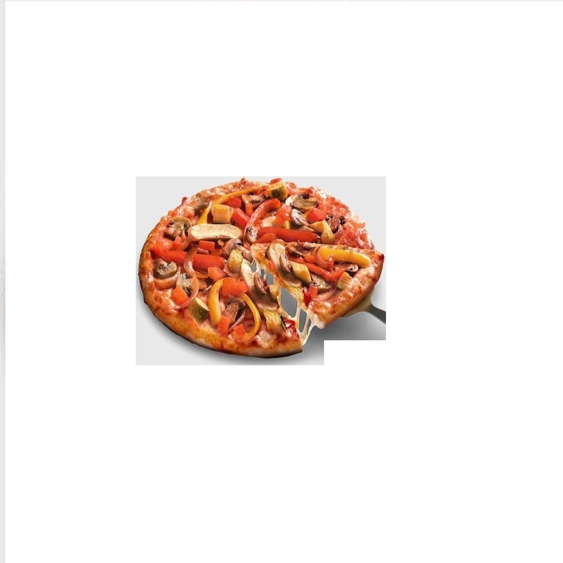 Frozen Food and Beverage Vegetable Pizza Ready Frozen Baked Pizza Vacuum bag for Restaurants and Shop