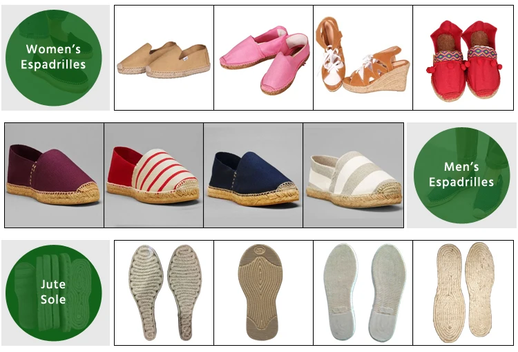Manufacturing Exceptional Quality 100% Cotton Canvas Material Hand Made Espadrilles Flats for Wholesale Purchasers
