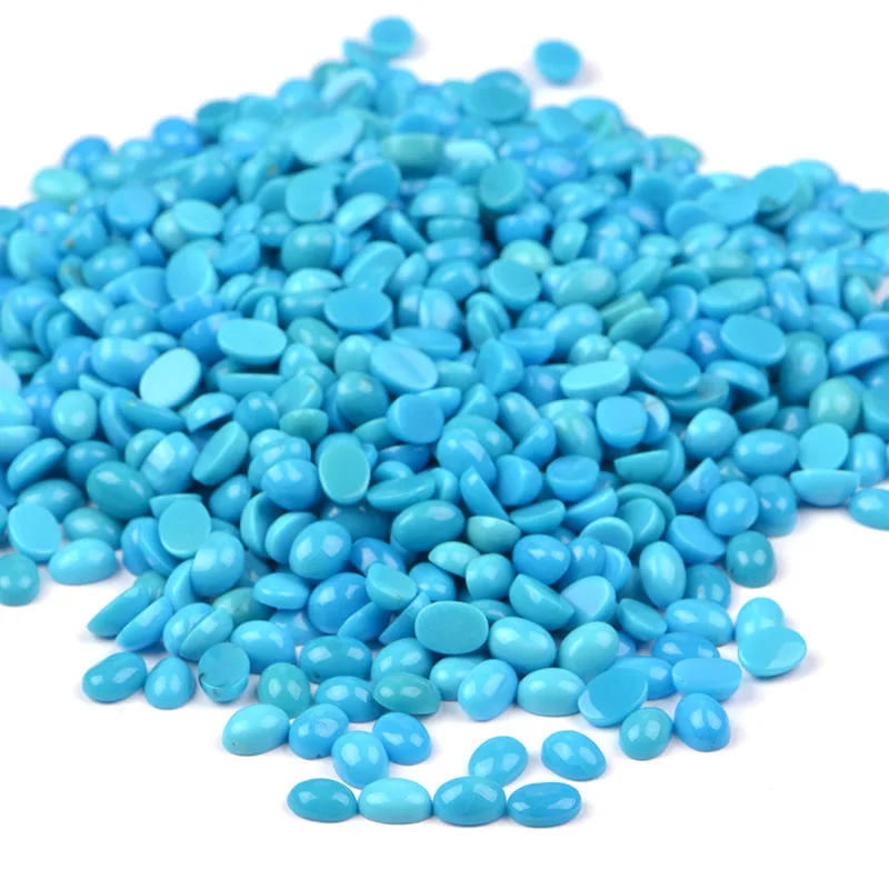 Extremely Rare  Natural Turquoise Sleeping Beauty Mines 5X7MM Oval Cabochons Loose Turquoise Cabochons
