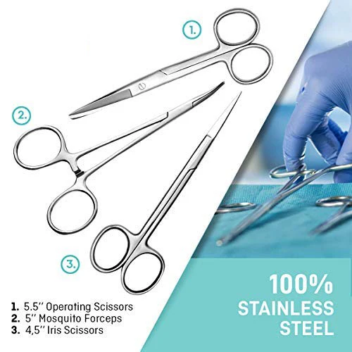 Набор инструментов из 20 предметов для современных хирургических и медицинских работников студентов-лабораторные анатомические инструменты нержавеющей стали