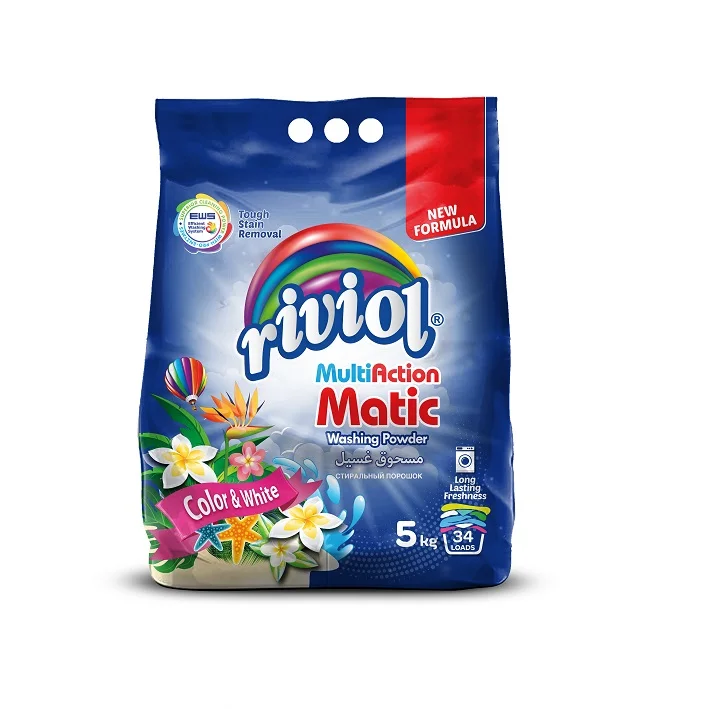 
Riviol Matic Powder Laundry Detergent Bag 5 kg High Quality Turkey 