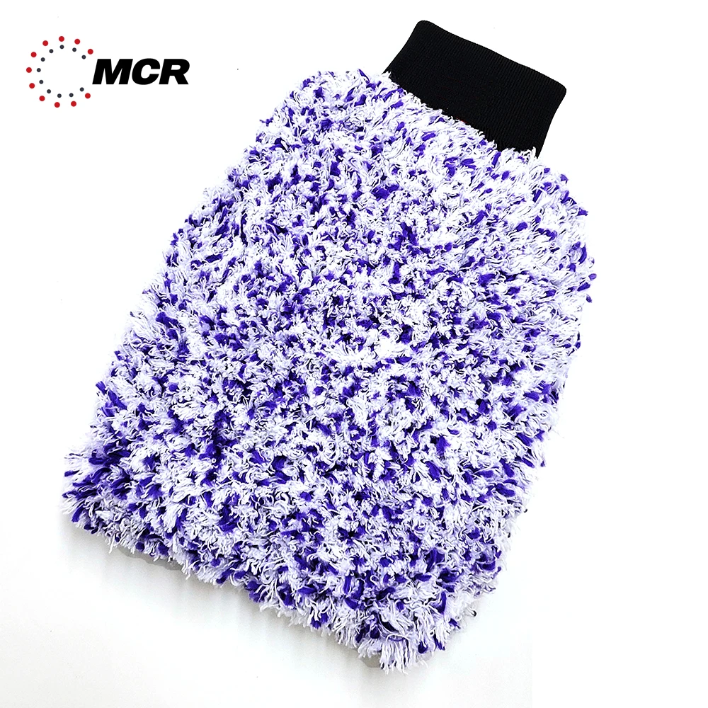 MADE IN KOREA Microfiber Deluxe CAR WASH MITT - Long Pile/SCRATCH FREE/20mm high pile/cleaning microfibre