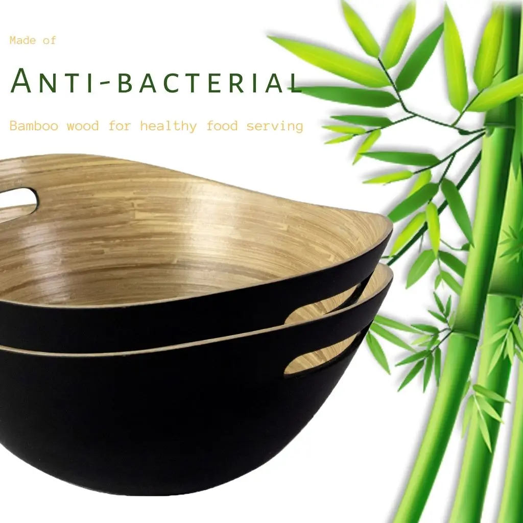 Вьетнамская Салатница ручной работы из натурального бамбука тарелка для фруктов десерта ланча-бамбуковый салатный/сервировочная чаша декоративная