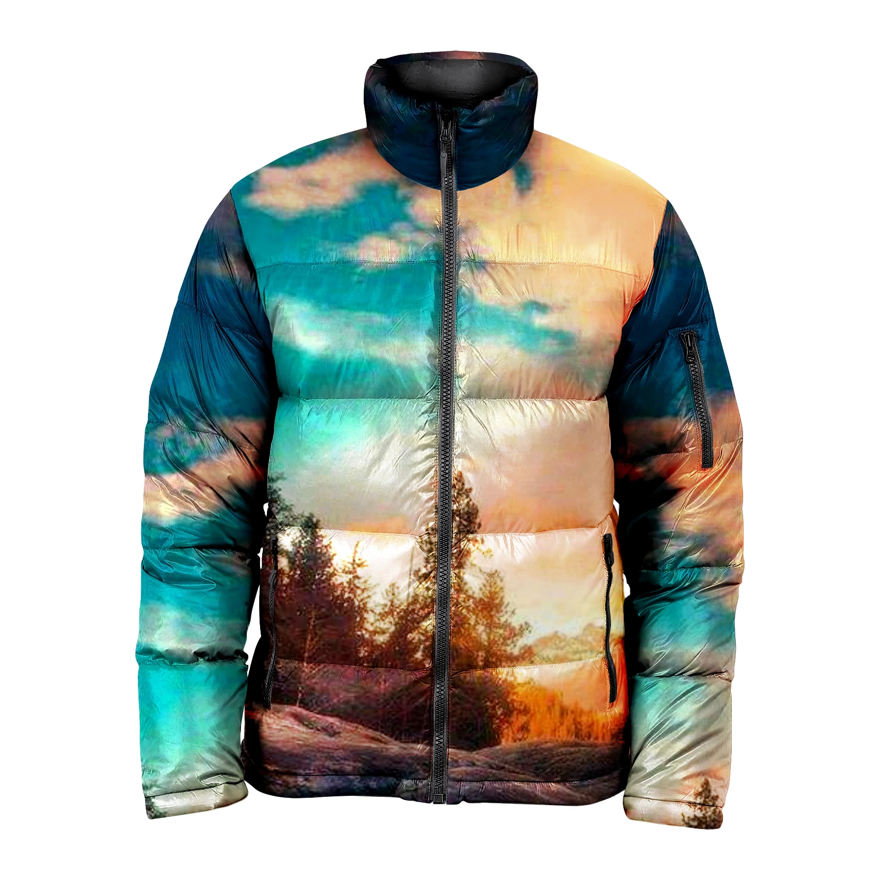 Perfect Canada weather Heat tested goose jacket with pre quilted fabric and fur lining Fur jacket for men custom Puffer jacket