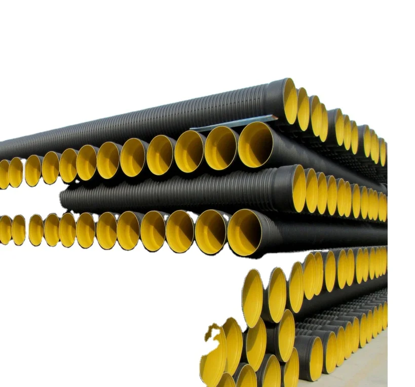 Best quality cheap price Plastic Corrugated double wall hdpe piping system