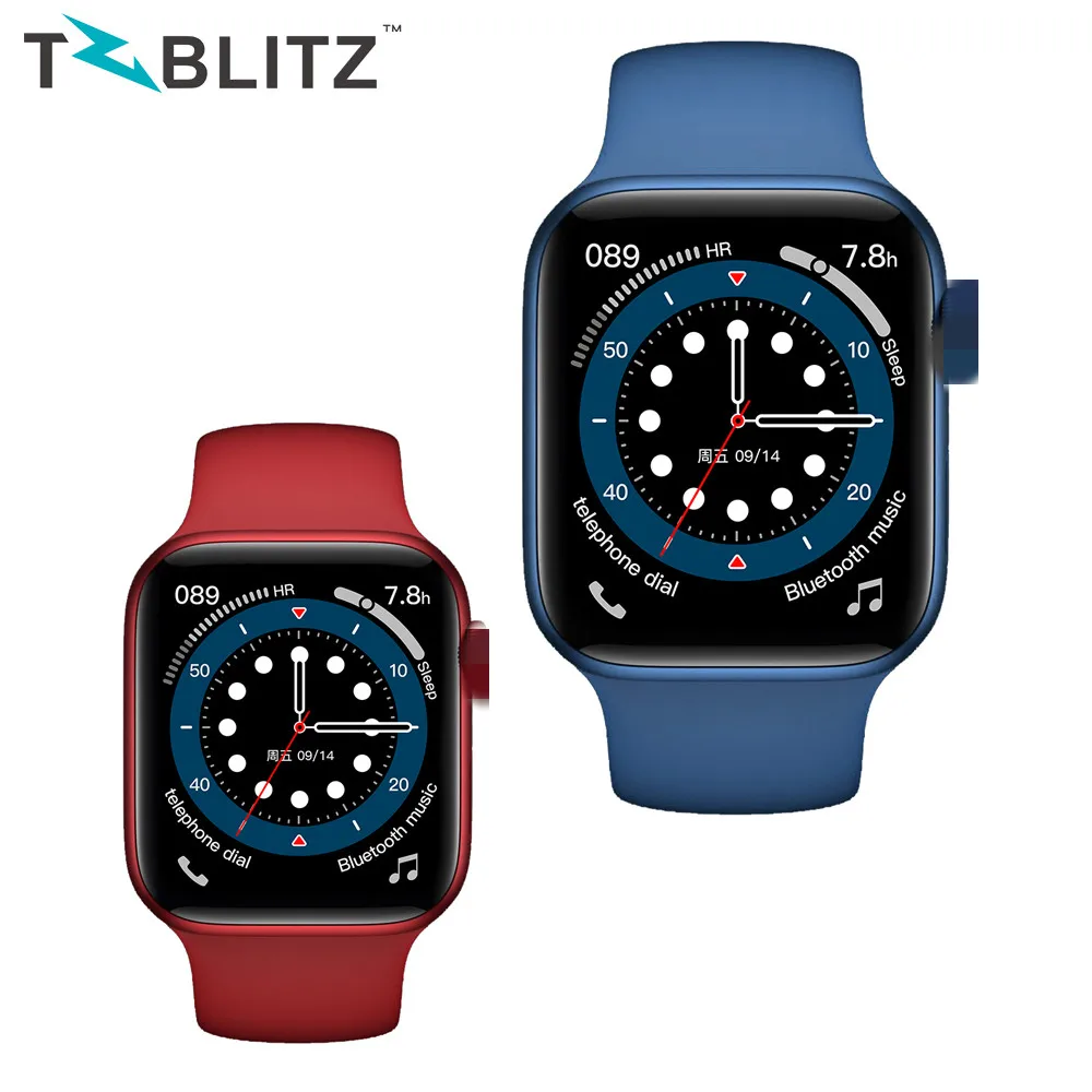 W56 оригинальные W56 Смарт-часы 6 1: 1 дизайн 1,75 дюйма дисплей ЭКГ пульсометр Беспроводное зарядное устройство IP68 Водонепроницаемые Смарт-часы