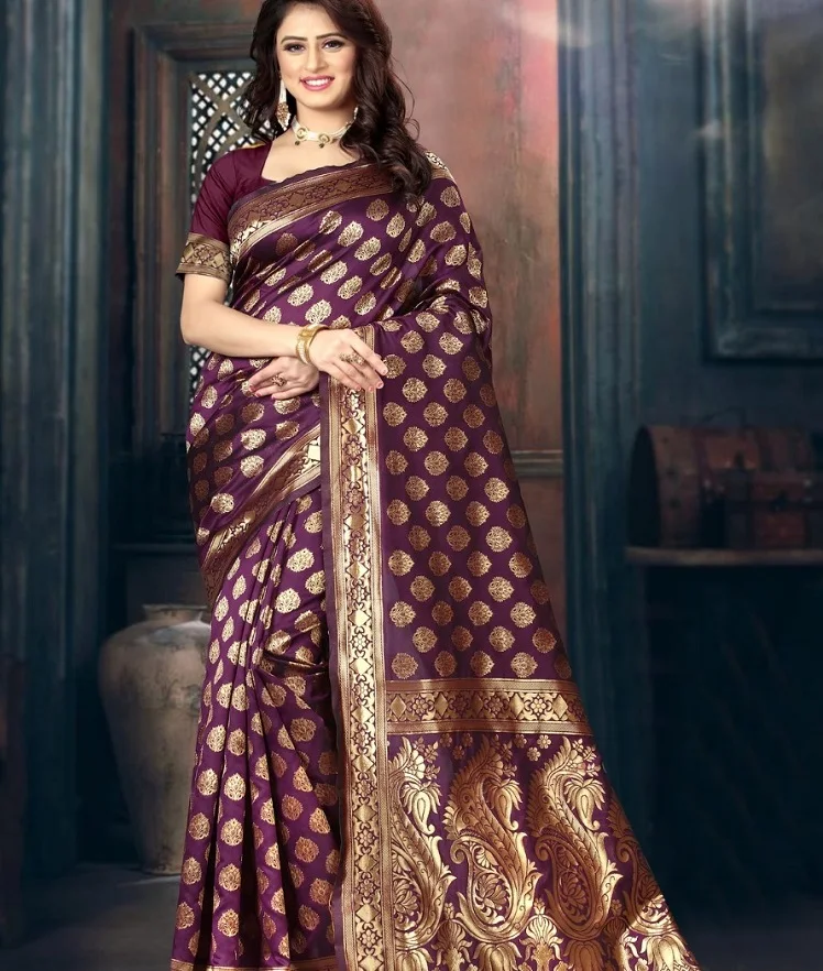 banarasi silk saree for party wear indian style sarees for ladies
