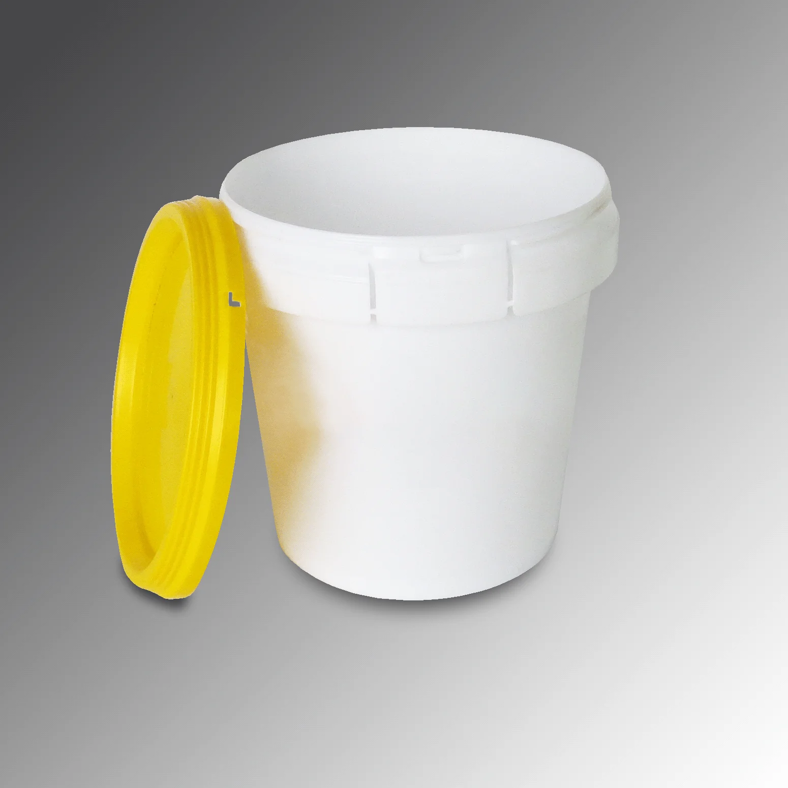 Multi Color plastic bucket Small bucket Round clear PP Plastic Paint bucket 1Lit  opened many times Vietnam