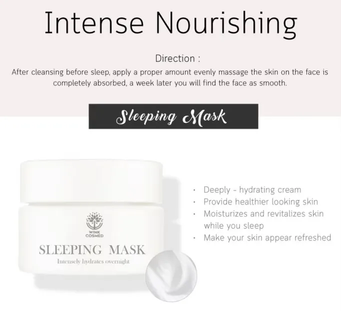 OEM/ODM/Luxury  Sleeping mark/smooth/ collagen/ anti-aging/ H20/dainty design collagen mark/strengthening