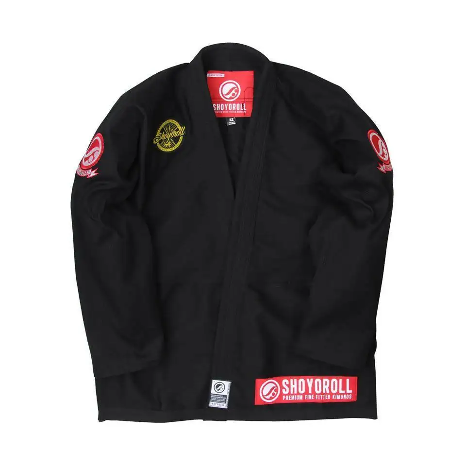 Custom Design Shoyorol Cut Professional Jiu Jitsu Uniform Competitor Retro Black Batch 71 / Custom made kimono/ Brazilian Bjj Gi