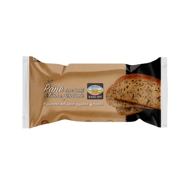 Made In Italy Gourmet Part Baked Frozen Bakery Linseed Sunflower Seed Bread For Wholesaler