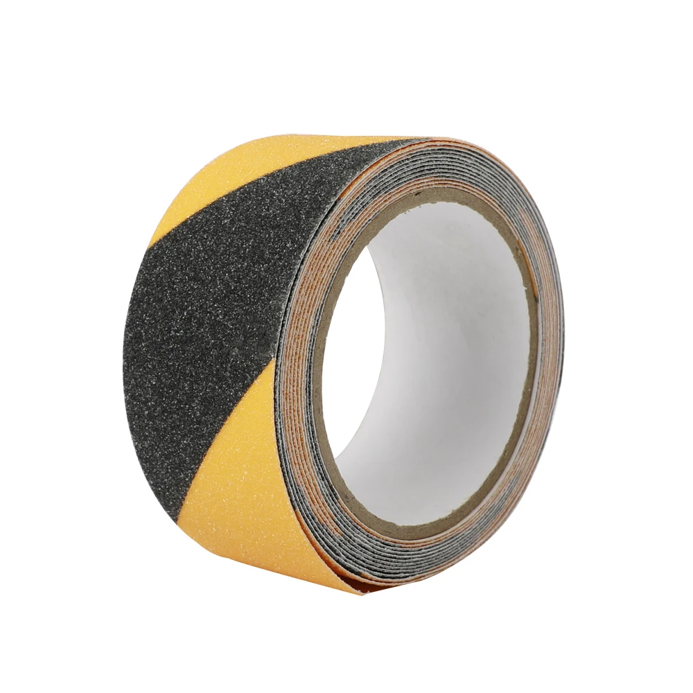 Hazard Black and Yellow Indoor Outdoor Abrasive Bathroom Anti-Slip Grip Tape