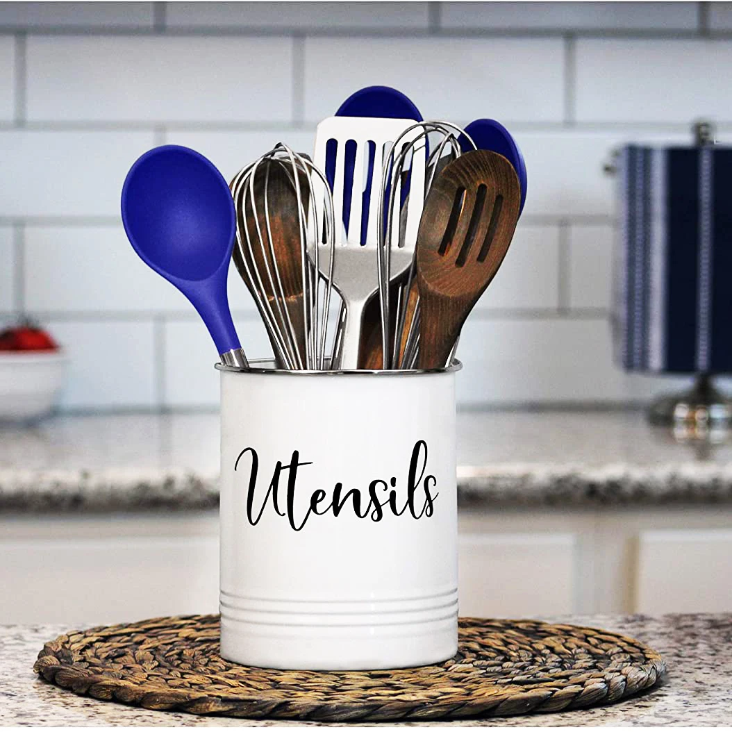 Metal Canister Sets for Kitchen Storage Customized Print Kitchen Decorative Canisters Set of 3 for Sugar Tea & Coffee Storage