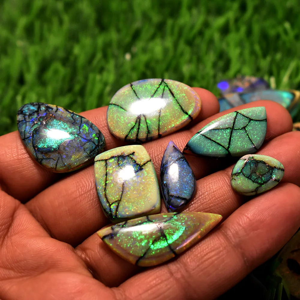 
Monarch Opal Gemstone Wholesale Lot Sterling Opal Cabochon Lab Created Opal Australia Monarch Bright 