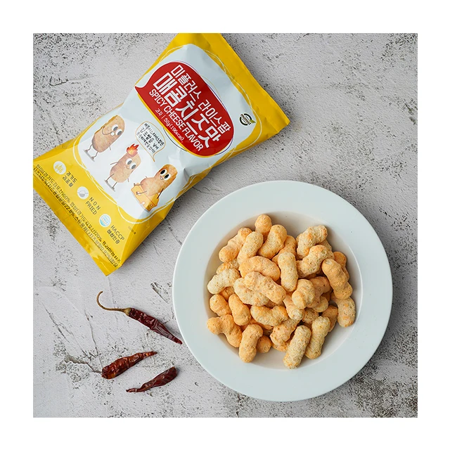 Premium Rice POP snack spicy Cheese snack Non-fried Spicy Cheese Snacks Light and Sweet Nutritional Food without Oil