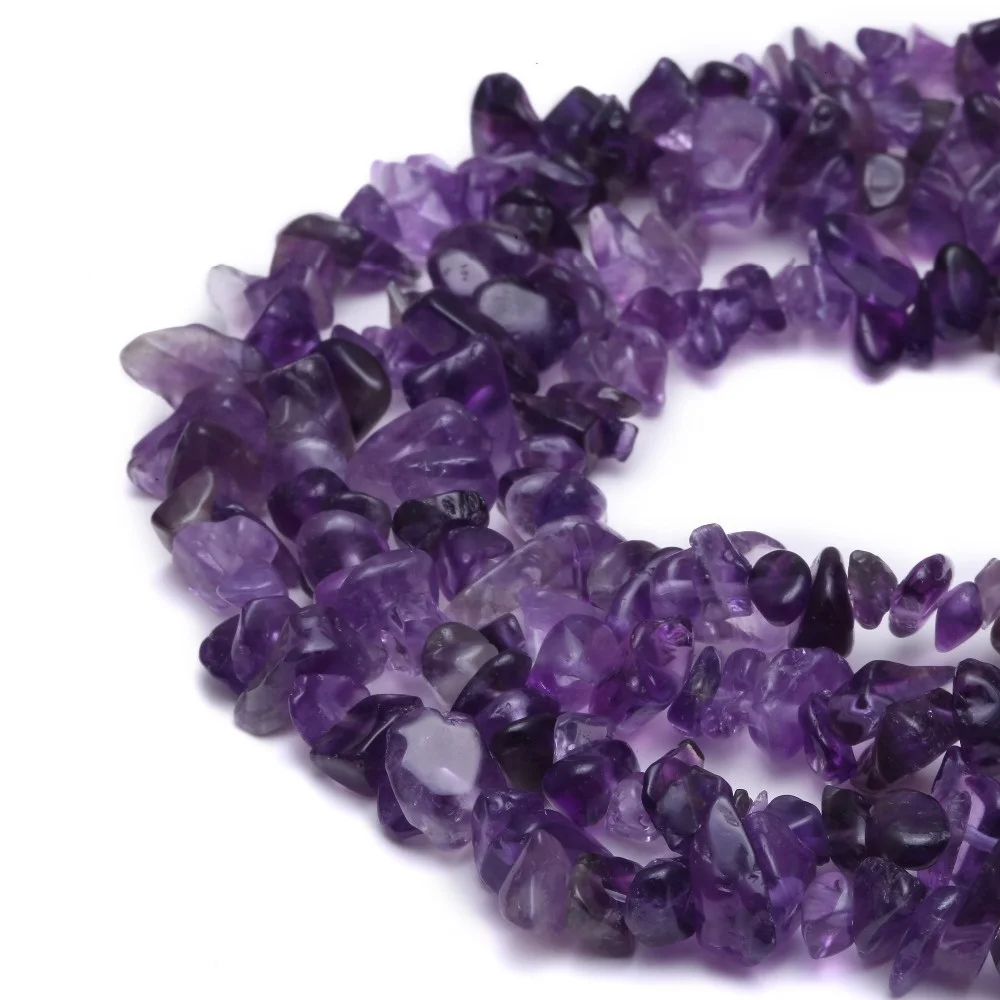 
Nice Amethyst Chips Beads 7~8mm For Jewelry Making  (60668027604)