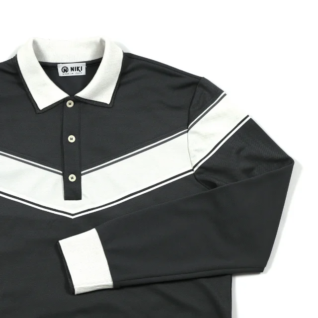 Customizable Modern Black And White Poloshirt For Man, Made In Italy Design High Quality Clothing