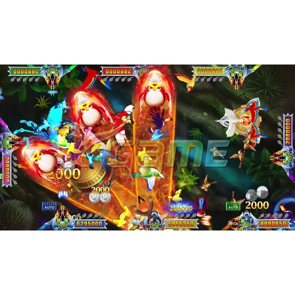 Shooting Game - Happy Birds - Fish Table Game Board for Arcade Game Room and Sweepstakes