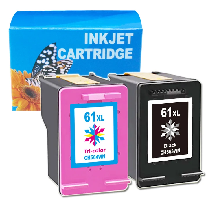Uniplus 61 61XL CH563WN CH564WN Black Color Printer Ink jet Cartridge for HP Deskjet