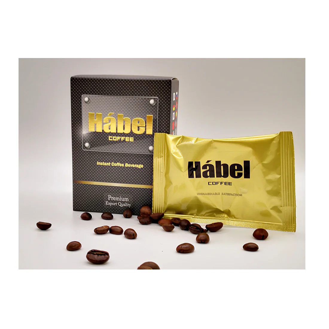 
GMP HACCP Certified Habel Brand Instant Coffee Ginseng Extract Promote Hormone Secretion Coffee Powder 