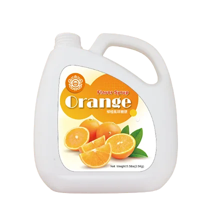 Taiwan Popular Concentrated Juice Orange Flavor Syrup for Bubble Milk Tea