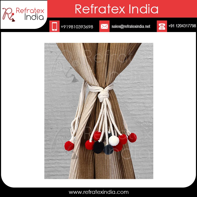 Long Jute Tieback for Curtain Bulk Supplier And Manufacture By Refratex India Made in India for Best Quality And Low Price