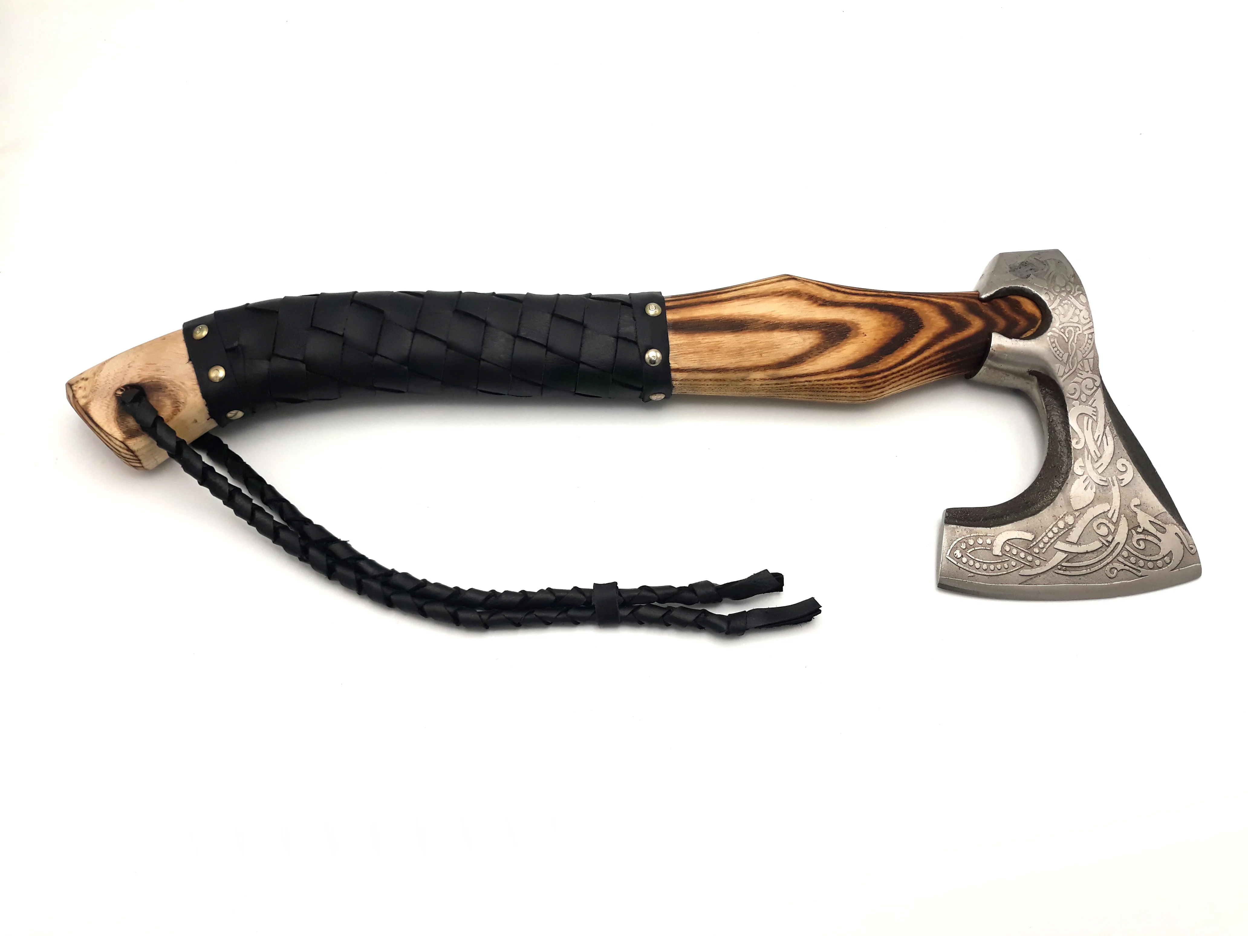 1095 High Carbon Steel Embossed Head Axe