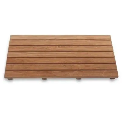 Wooden Teak Shower Bath Mats Antislip