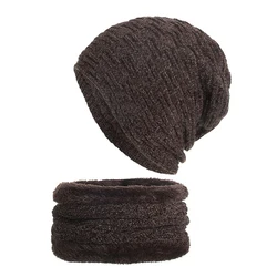 Warm Winter Custom Knitted Hat With Neck Warmers