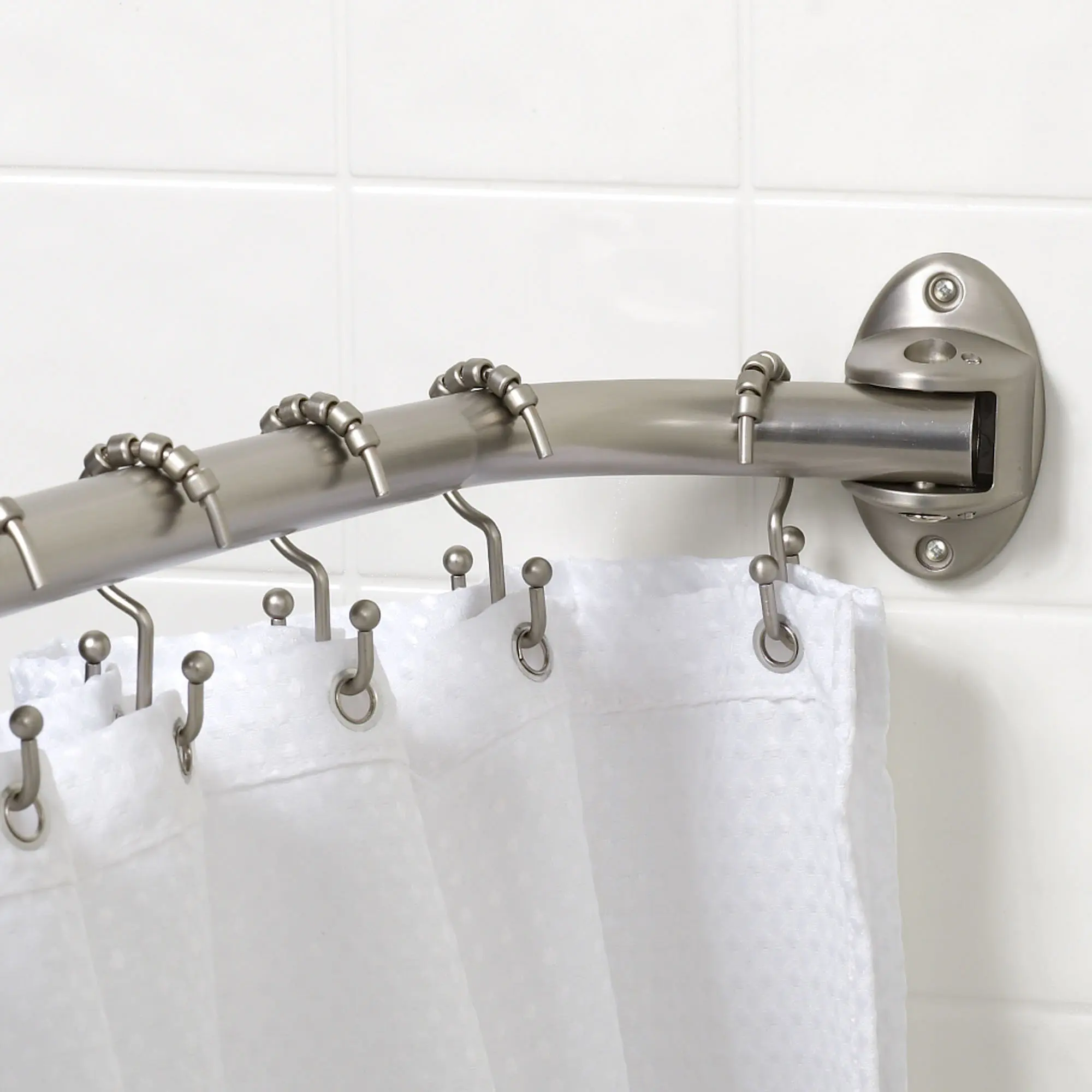 Wholesale wall mounted aluminum curved shower rod