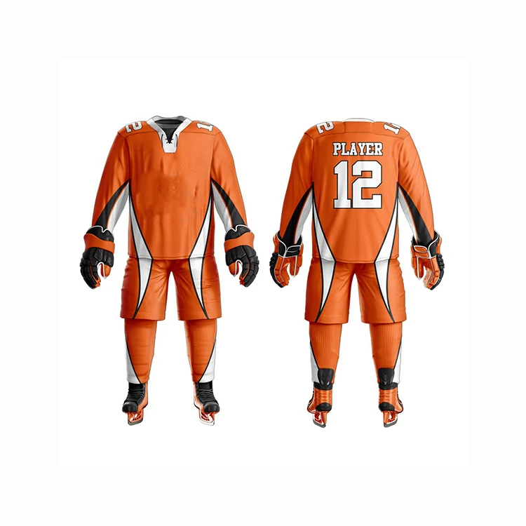 Хорошее качество Высококачественная Мужская униформа для хоккея с шайбой индивидуальная Униформа сублимационной печатью команды распродажа