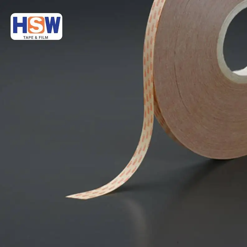 Adhesive tapes for paper strip nails and fencing staples
