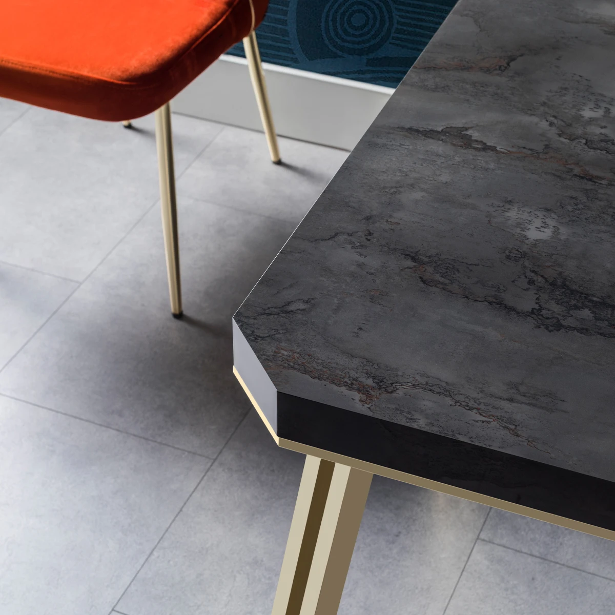 Modern Design Stainless Steel Living Room Furniture Luxury Black Glass Top Gold Round Coffee Table