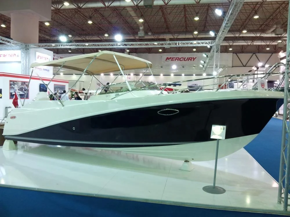 OPEN DECK PLEASURE FIBERGLASS HULL BOAT SAFTER 680 WALK AROUND