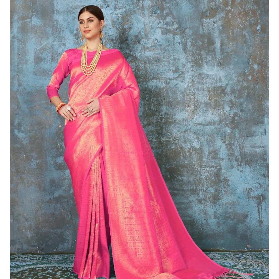 Indian Pure Silk Saree | Silk Fabric Sari