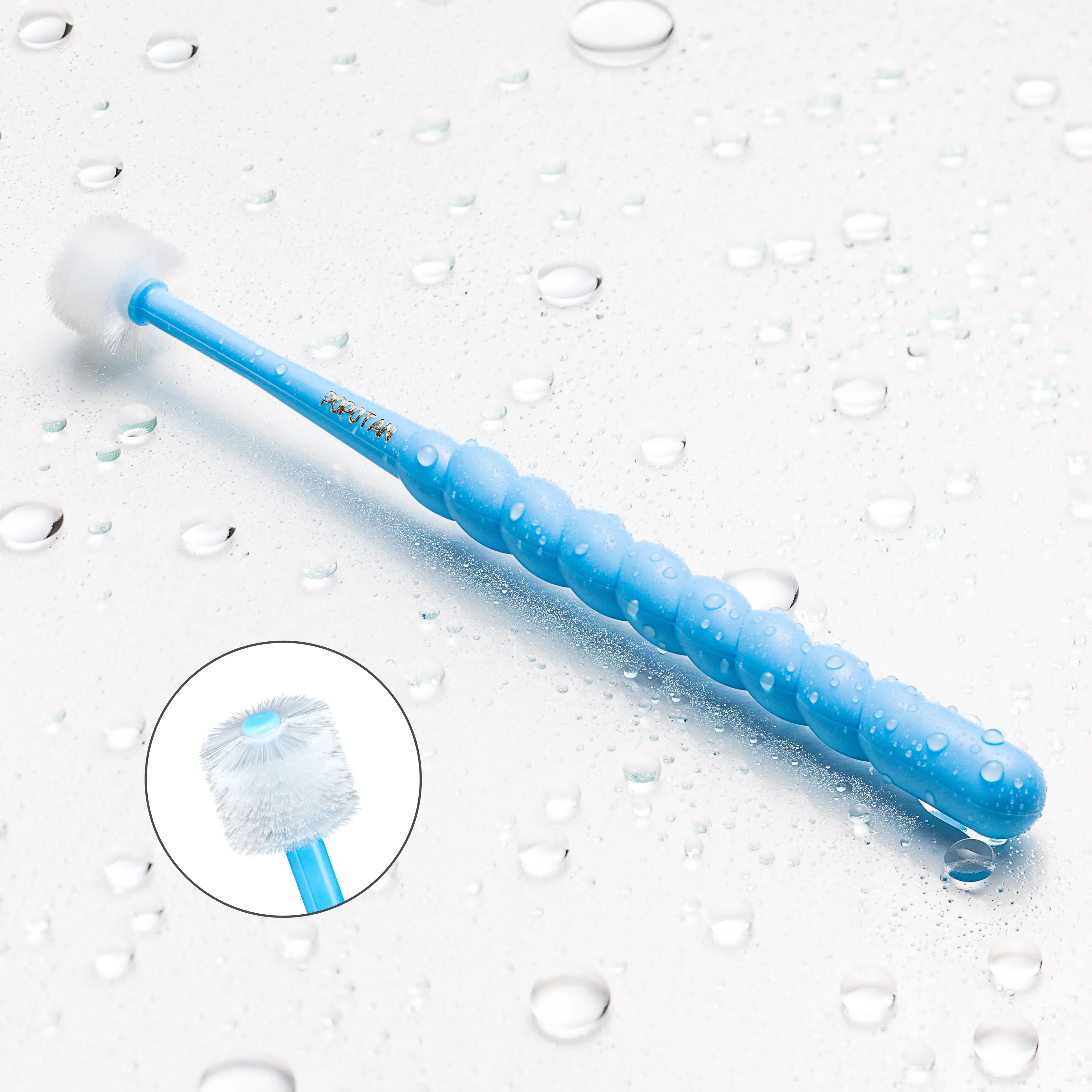 Popotan Series toothbrush 360 degree big amount ultra-fine bristles soft touch high efficiency plaque remover for nursing