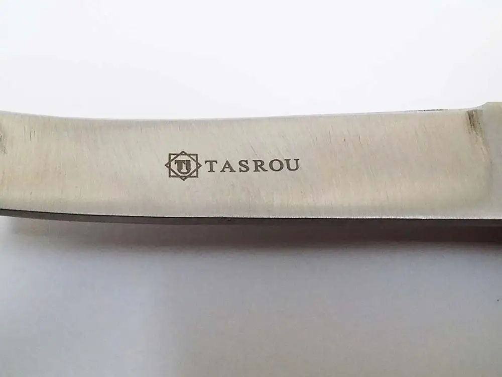 Hoof Knife Narrow Edge with Right Hand Wooden Handle Tasrou Brand Veterinary Mahersi