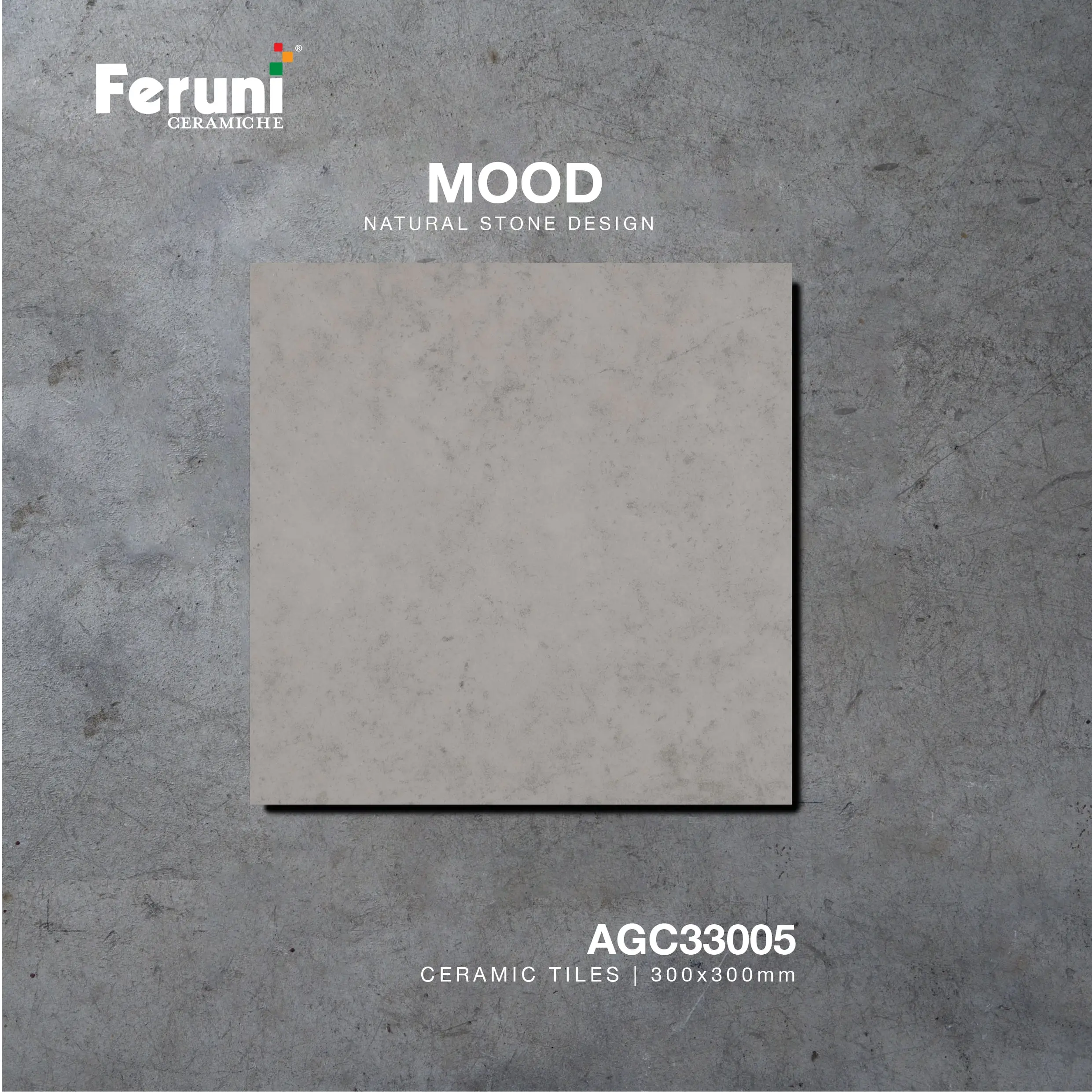 Luxurious Simple Minimalist Design Natural Stone Texture Design Ceramic Tile Mood 300x300mm Base Tile Flooring Tiles Designs