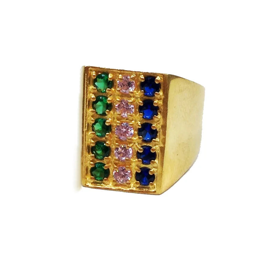 Sterling Silver 925 Supplier Wholesaler Custom Handmade Unisex Party Wear Bold Men Moonstones Peridot Unique Gemstone Ring