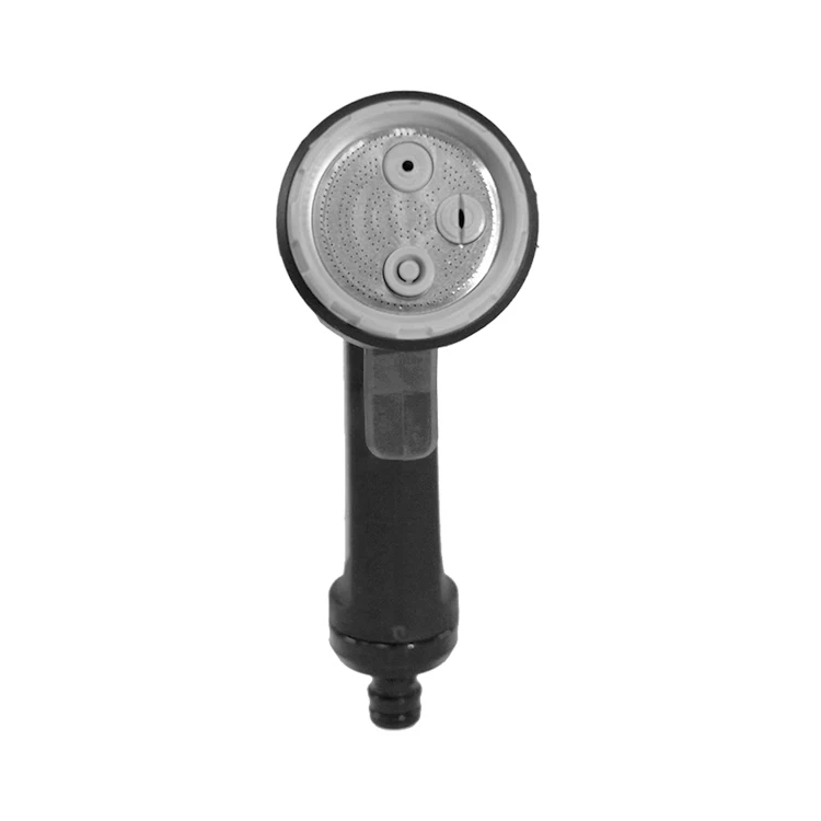 Yuanpin оптовая продажа черная насадка для водяного шланга с узором Металлическая ручной распылитель пользовательские садовые насадки спринклер водяной пистолет