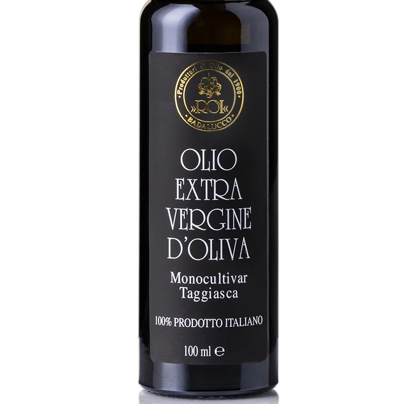 
High Quality Italian Extra Virgin Olive Oil Monocultivar Taggiasca 100 ml Bottle 