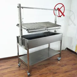 Argentine bbq adjustable parrilla  groover asado bbq grill