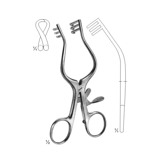 JOLL ( FRIEDMAN )Thyroid- and vaginal retractor155 mm self retaining retractor abdominal retractor