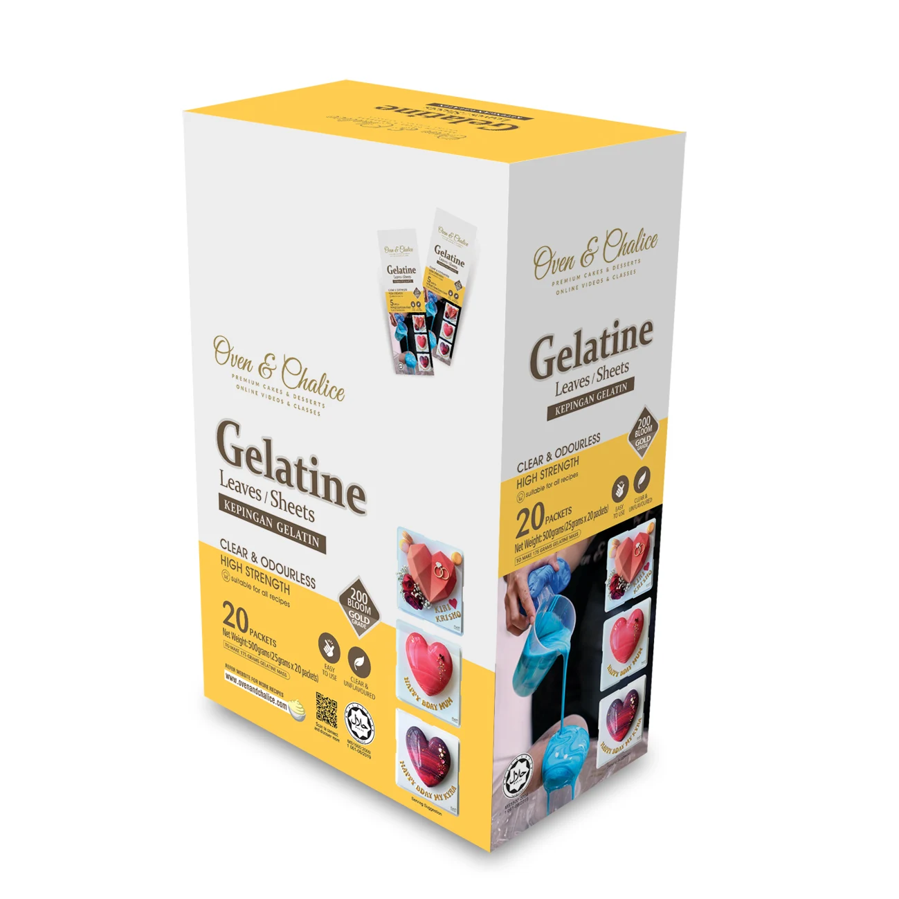 Food Ingredients Halal Gelatine Sheet Bovine Source