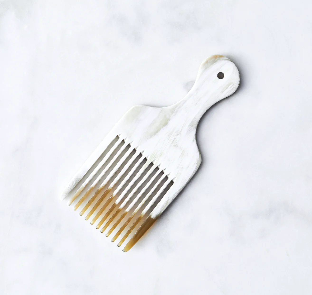 Handmade Large Pick Buffalo Horn Comb Portable Natural Eco-friendly Wholesale price high quality salon hair style Luxury unique