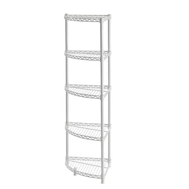 
5 Shelves Steel Wire Corner Shelving 