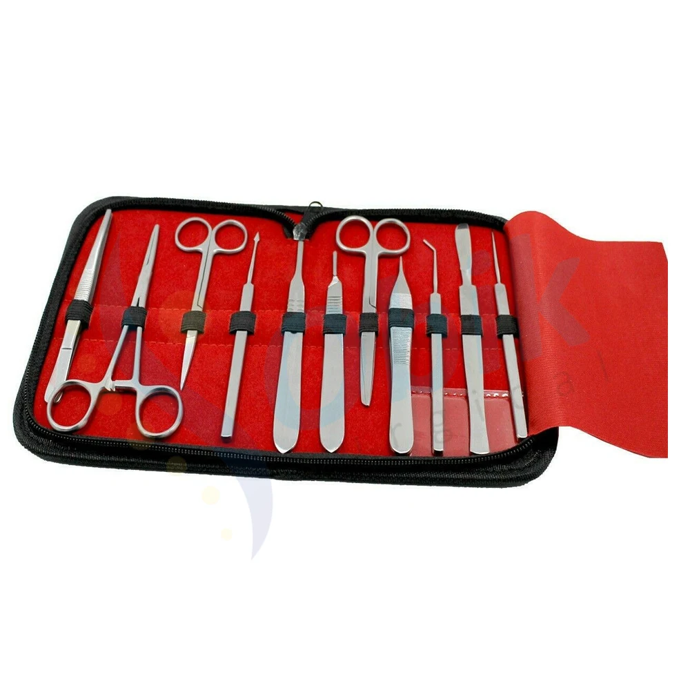 Dressing Forceps Medical Scissors Set Tweezers Dental Tools Dissecting Kit